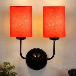 devansh Cormac Dual Orange cotton Wall mounted Lamp Iron Base-picture-16