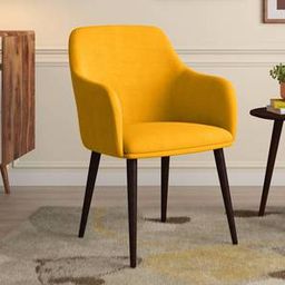 urban ladder Owen Lounge Chair in Matte Mustard Yellow Colour-picture-15
