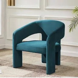 Ashley Accent Chair in Teal Blue Colour-image-67