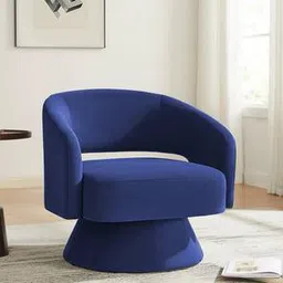Aracell Accent Chair in Navy Blue Colour-image-65