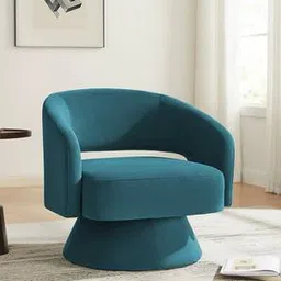 Aracell Accent Chair in Teal Blue Colour-image-9
