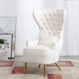 Jayeh Accent Chair in Cream Colour-image-73