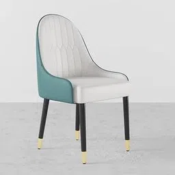 home lifestylez Lili Accent Chair in Cream & Blue Colour-picture-14