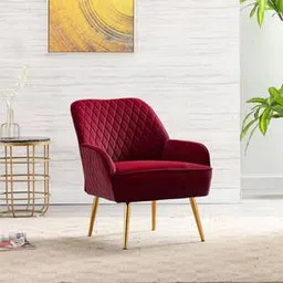 Ellie Accent Chair in Maroon Colour-image-24