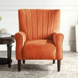 Maxo Accent Chair in Orange Colour-image-26