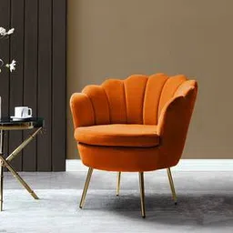 home lifestylez Foster Accent Chair in Orange Colour-picture-10
