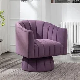 Morrow Accent Chair in Purple Colour-image-76