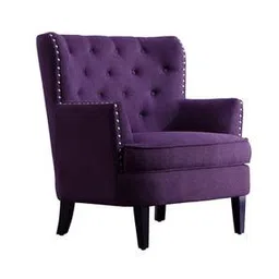 Brogen Accent Chair in Purple Colour-image-70