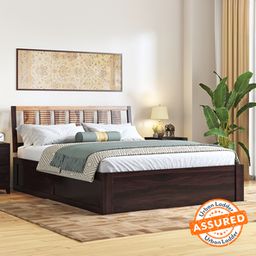 urban ladder Cairo Solid Wood Queen Size Hydraulic Storage Bed in Dual Tone Finish-picture-22