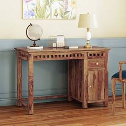 urban ladder Fidora Solid Wood Study Table in Teak Finish-picture-10