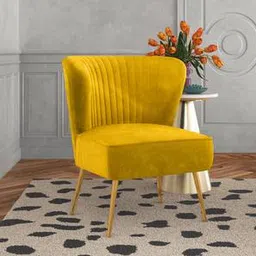home lifestylez Fission Accent Chair in Yellow Colour-picture-13