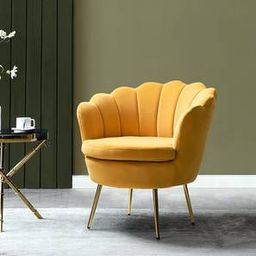 home lifestylez Foster Accent Chair in Yellow Colour-picture-7