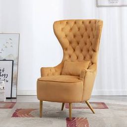 home lifestylez Jayeh Accent Chair in Yellow Colour-picture-27
