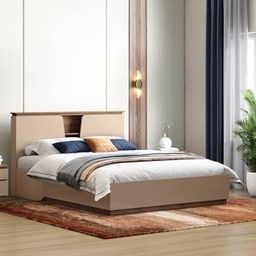urban ladder Sydney Hydraulic Storage Bed in Beige High Gloss Finish-picture-10