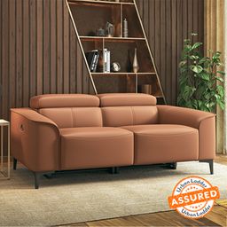 urban ladder Molto Leather Three Seater Motorized Recliner in Brown-picture-22