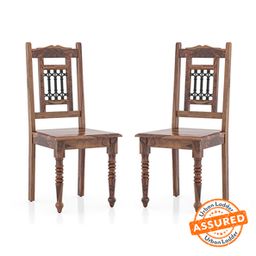 urban ladder Bunai Solid Wood Dining Chair set of 2 in Teak Finish-picture-29