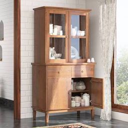 urban ladder Malabar Solid Wood Sideboard in Amber Walnut Finish-picture-48