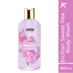 Nykaa Wanderlust Sicilian Sweet Pea Floral Fragrance Cleansing & Hydrating Shower Gel-image-11