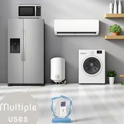 ELEQUA 16 A Digital High, Low Voltage Cutoff/Protector/Safty (Adjustable Setting) Plug Socket,– 16AMP with Surge Protection Upto 4000 Volts,Made in India image 3