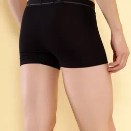 HiFlyers Pack Of 2 Mid Rise Odor Free Trunks HF501_PO2_BLK-BLK_S image 2