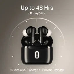 boAt Airdopes 148 Gen 2 TWS Earbuds with Environmental Noise Cancellation (IPX4 Water Resistant, Quad Mics, Active Black) image 3