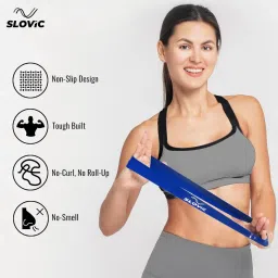 SLOVIC Resistance Loop Bands 100% Natural Latex Exercise Bands with 1 Year Warranty Mini Resistance Loop Band for Full Body Exercises - Yellow image 4