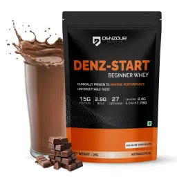 Denzour Nutrition Denz-Start Whey Protein for Beginners with 15g Protein & 2.9g BCAA to Improve Performance & Faster Muscle Recovery 1Kg-image-4