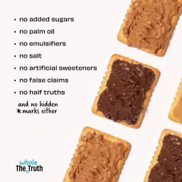 The Whole Truth - Unsweetened Peanut Butter | 325g | Creamy | No Added Sugar | No Artificial Sweeteners | No Gluten | No Preservatives |100% natural protein source image 4