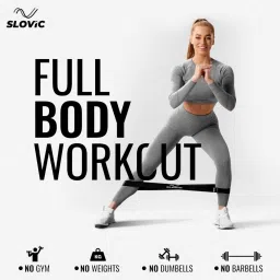 SLOVIC Resistance Loop Bands 100% Natural Latex Exercise Bands with 1 Year Warranty Mini Resistance Loop Band for Full Body Exercises - Green image 5