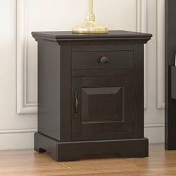 urban ladder Alexandra Solid Wood Bedside Table in American Walnut Finish-picture-48
