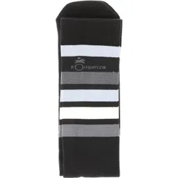 fouganza Adult Horse Riding Socks 100 - White/Grey Stripes image 5