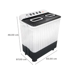 White Westinghouse 9 kg 5 Star Semi Automatic Washing Machine with 5 Wing Pulsator (CSW9000, Grey) image 3