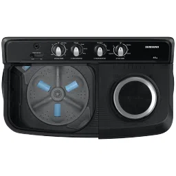 SAMSUNG 8.5 kg 5 Star Semi Automatic Washing Machine with Air Turbo Drying System (WT85B4200GD/TL, Dark Grey) image 5