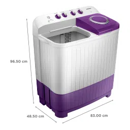 SAMSUNG 7 kg 5 Star Semi Automatic Washing Machine with Double Strong Pulsator (WT70M3000UU/TL, Light Gray & Voilet) image 3