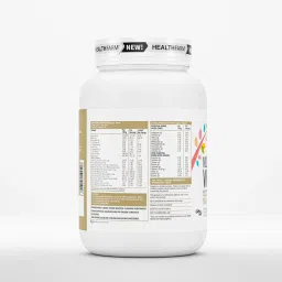 HEALTHFARM Muscle Building Stack1 (Muscle whey Milk Chocolate 1kg+ creatine 100gm+Intra BCAA Island Fusion +Plastic Shaker image 3