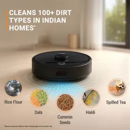 EUREKA FORBES Smartclean Pro S2 Vacuum Cleaner & Mop with Wi-Fi Connectivity (Alexa & Google Assistant Supported, Black) image 5