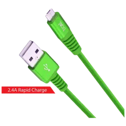 boAt Rugged 700 V3 Type A to Micro USB 4.9 Feet (1.5M) Cable (Tangle-free Design, Green) image 5