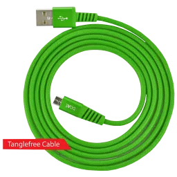 boAt Rugged 700 V3 Type A to Micro USB 4.9 Feet (1.5M) Cable (Tangle-free Design, Green) image 3