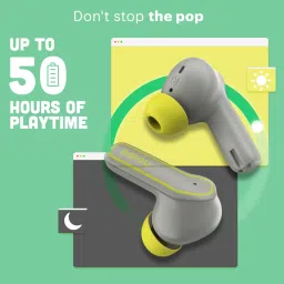 noise Pop Buds TWS Earbuds with Environmental Noise Cancellation (IPX5 Water Resistant, Hyper Sync, Steel Pop) image 5