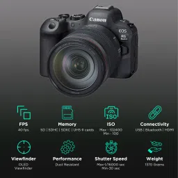 Canon EOS R6 Mark II 24.2MP DSLR Camera (24-105 mm Lens, 5-Axis Sensor-Shift Image Stabilization) image 3