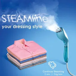 WARMEX 1200 Watts 80ml Garment Steamer (Auto Shut Off, PGS-09, White and Turquoise) image 4