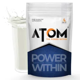 AS-IT-IS Nutrition ATOM PWR Raw Whey Protein with Enzyme I 25g Protein, 12g EAA I No Nonsense Fillers I Fast Absorption & Digestion I 1kg, Unflavoured-image-80