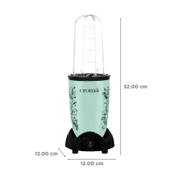 Croma Personal 450 Watt 3 Jars Blender (3 Speed Control, Teal Green) image 3