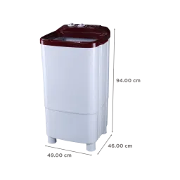 ONIDA 9 kg Semi Automatic Washer with Anti Rat Mesh (Liliput, W90W, Lava Red) image 3