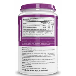 HealthyHey Nutrition Selenium plus Natural Vitamin E,  120 capsules  image 1