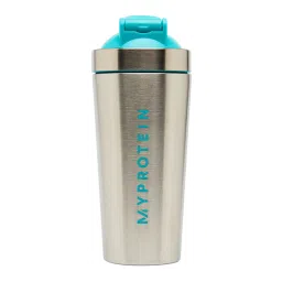 Myprotein Stainless Steel Shaker Bottle,  Silver/Blue  750 ml -image-57