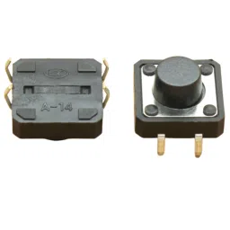 Tactile 12x12x8mm 4 Pin Push Button Switch (Pack of 5) image 1