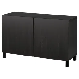 ikea bestå Storage combination with doors, black-brown/Lappviken/Stubbarp black-brown, 120x42x74 cm-picture-27