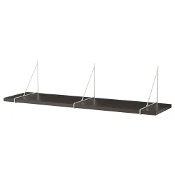 ikea bergshult / pershult Wall shelf, brown-black/white, 120x30 cm-picture-16