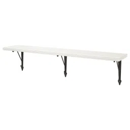 ikea bergshult / krokshult Wall shelf, white/anthracite, 120x20 cm-picture-25